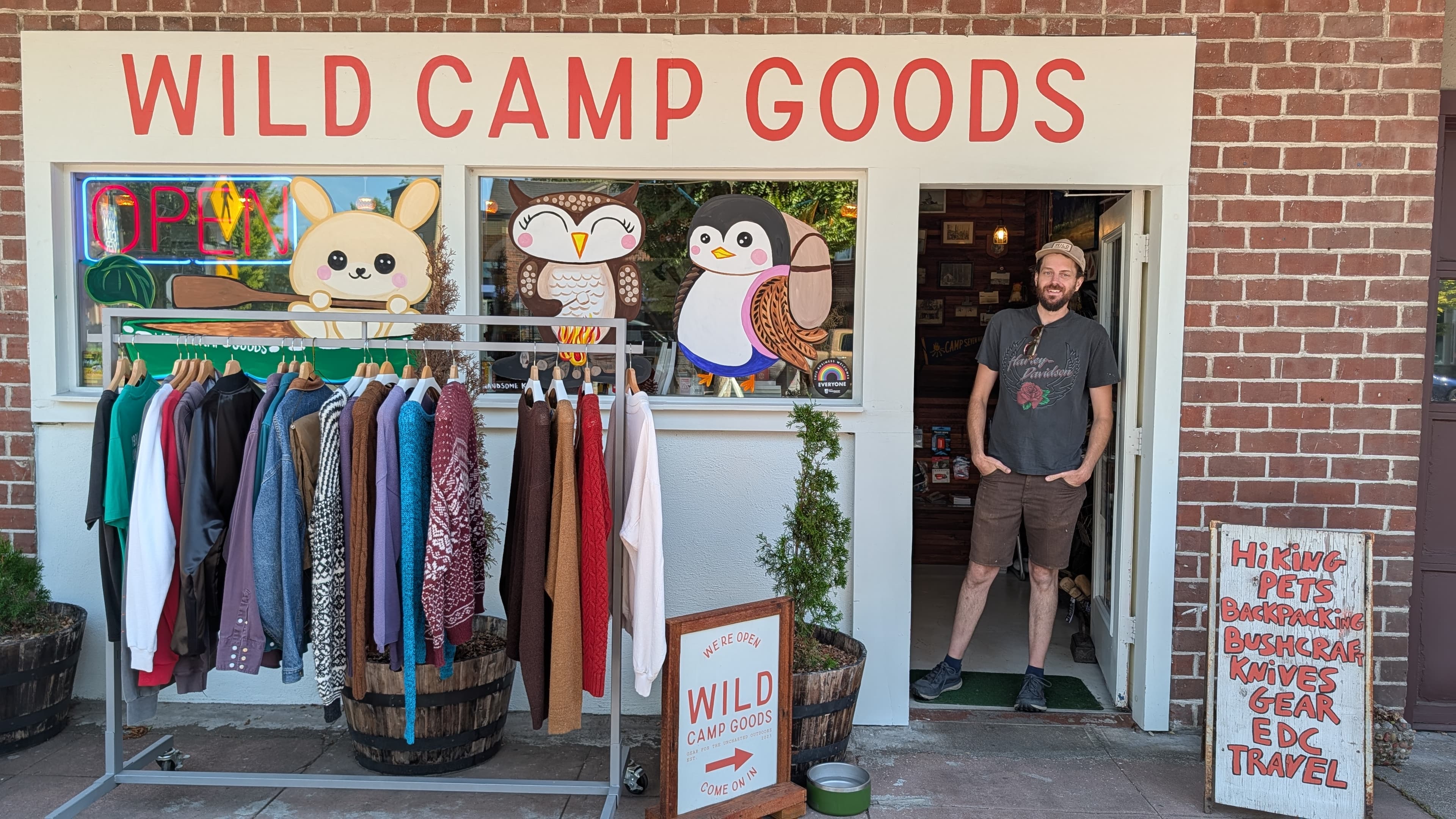 Wild Camp Goods storefront